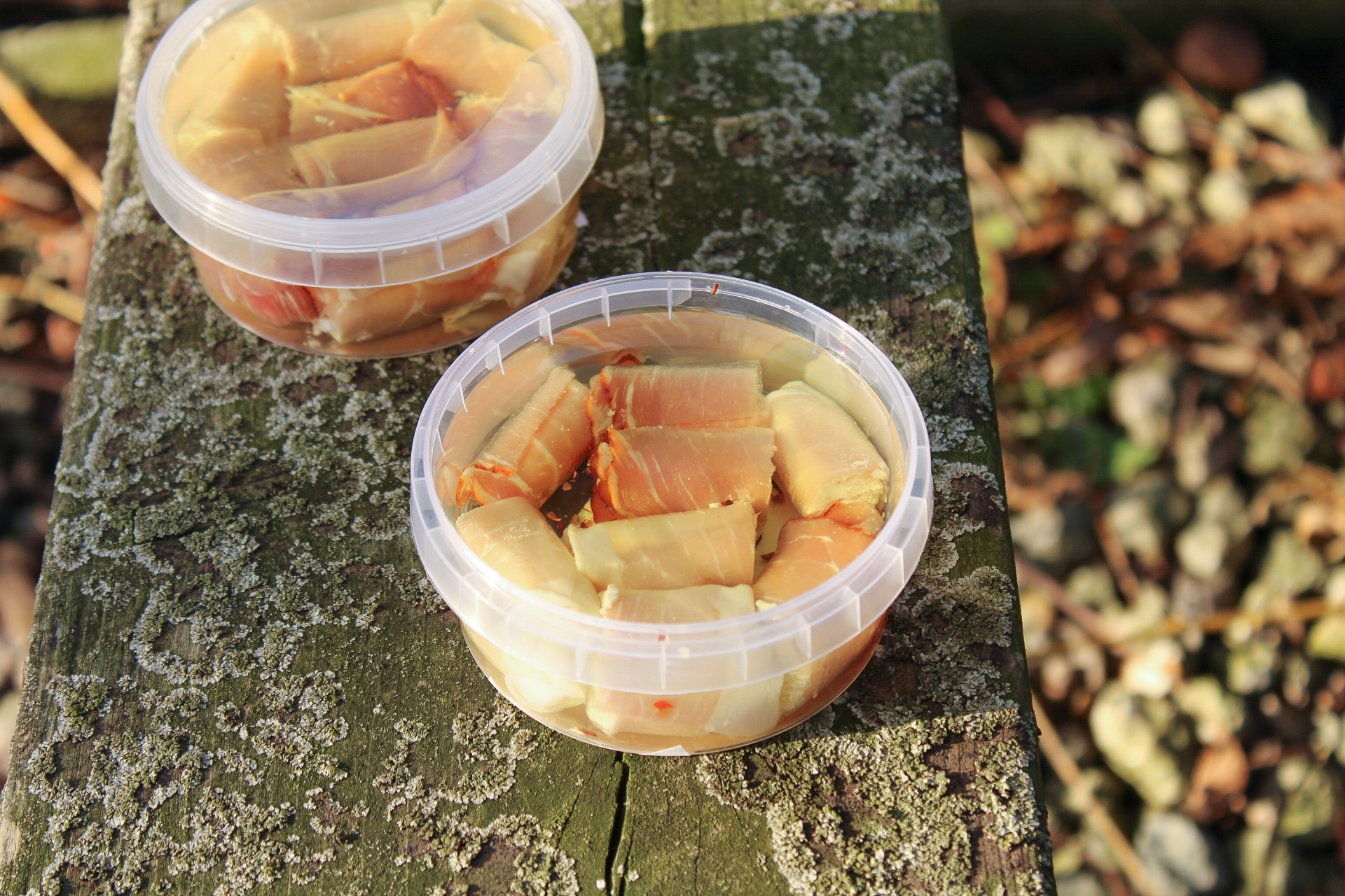 Gemarineerde rollades in koolzaadolie