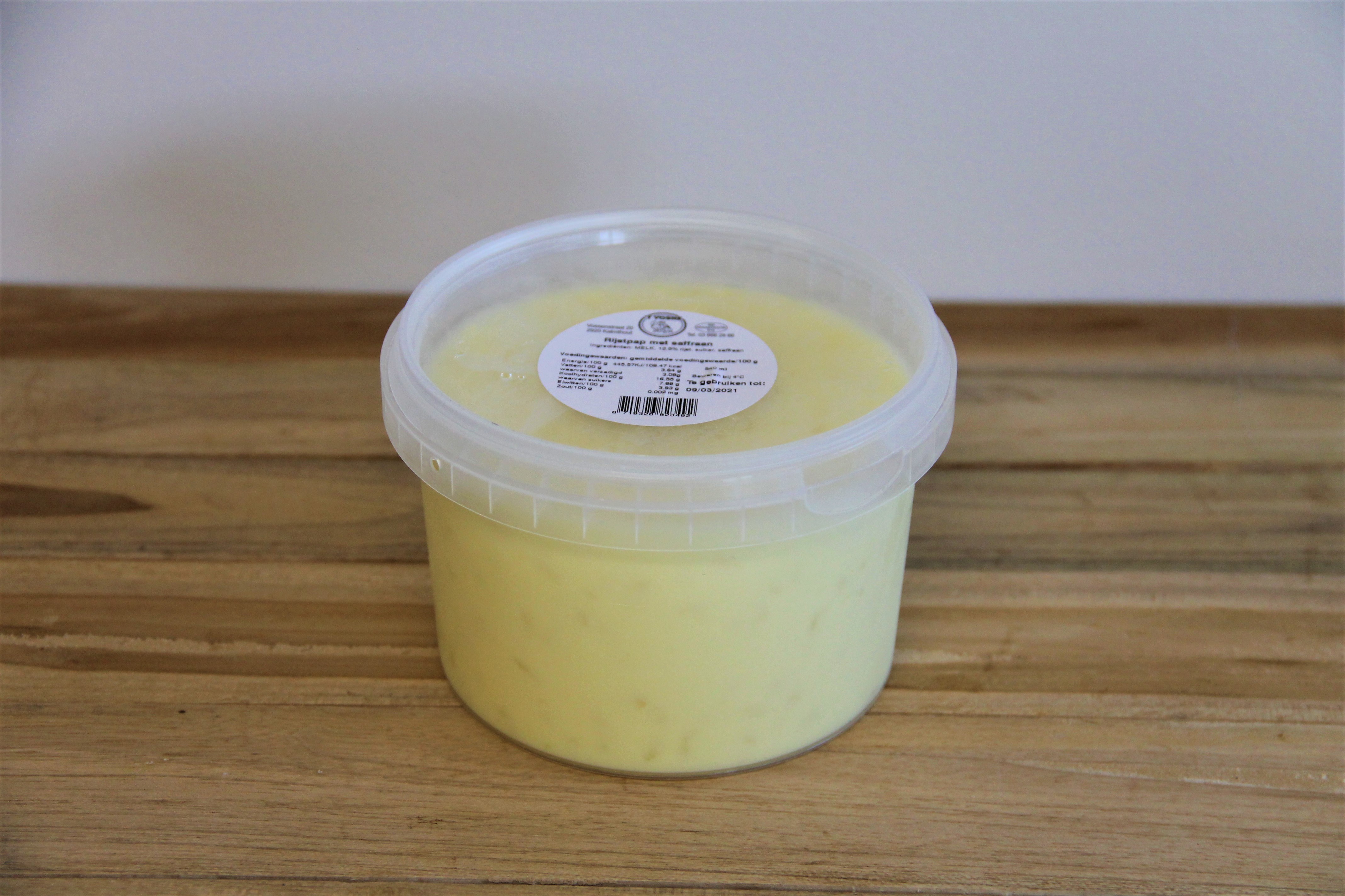 Rijstpap halve liter