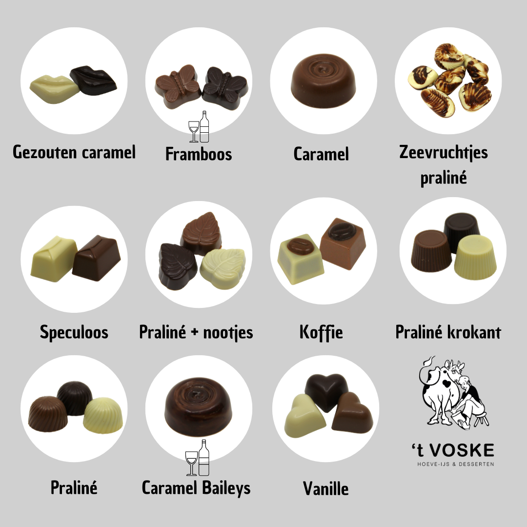 Soorten pralines