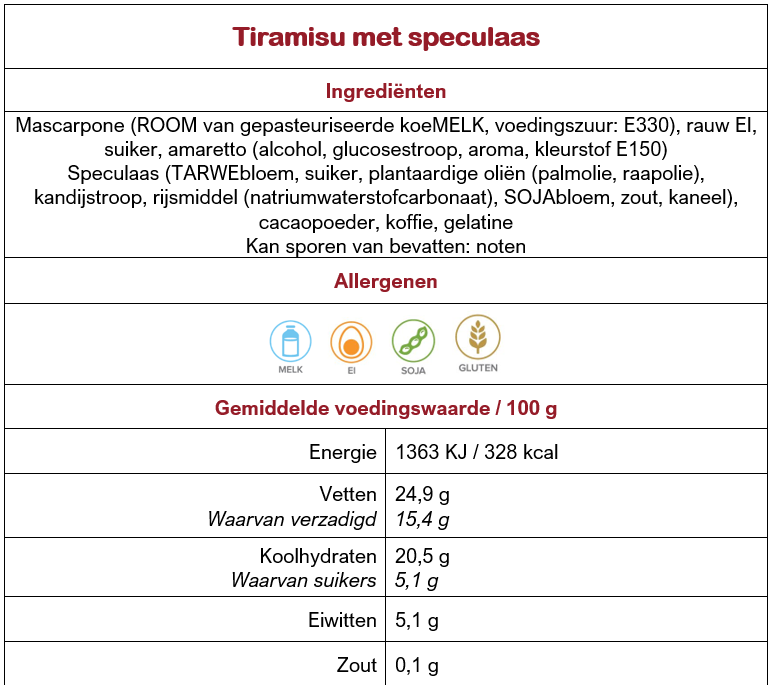 Tiramisu speculaas website