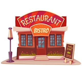 Restaurant cartoon vector
