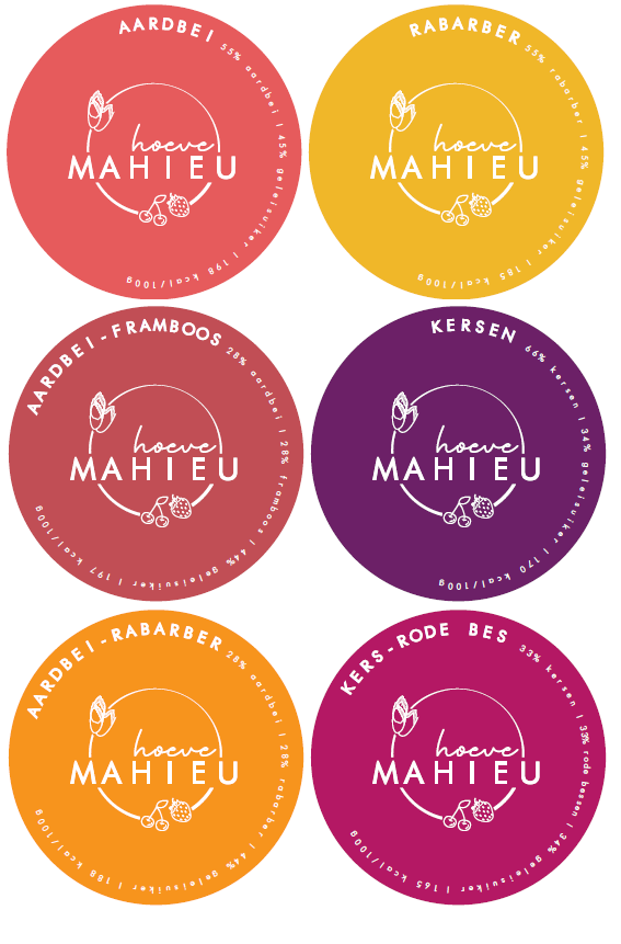 Etiketten confituur