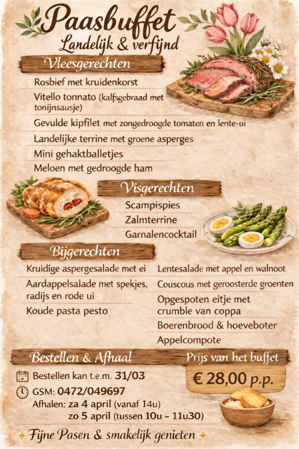 Paasbuffet 2026
