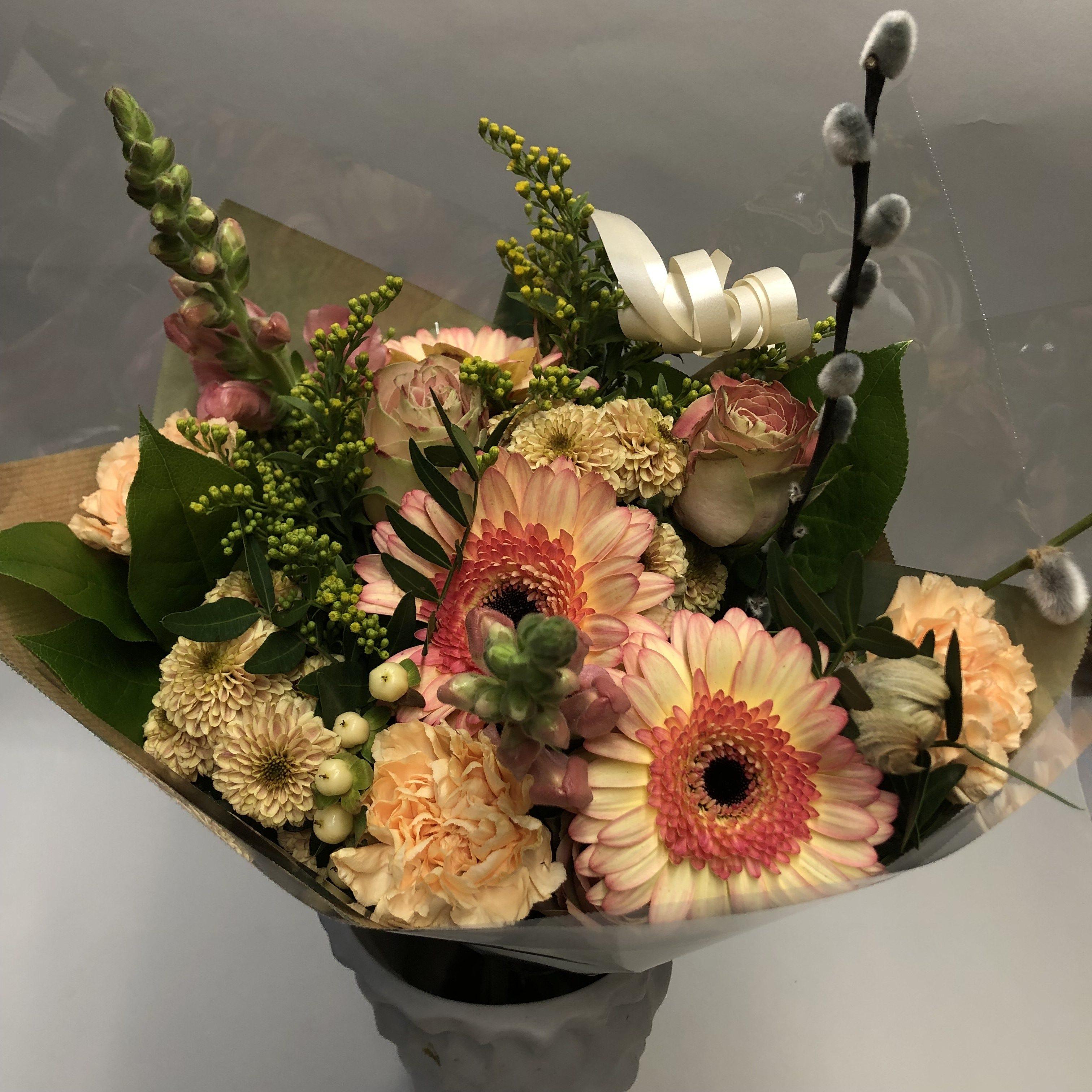 gemengd boeket beige